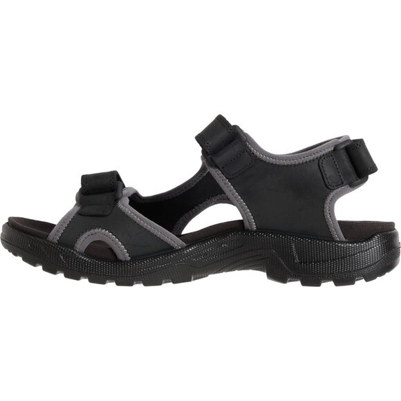 Ecco Men\'s Onroads Sandal 3 Leather Quick Fasten Straps Fluidform Footbed Black main image 6